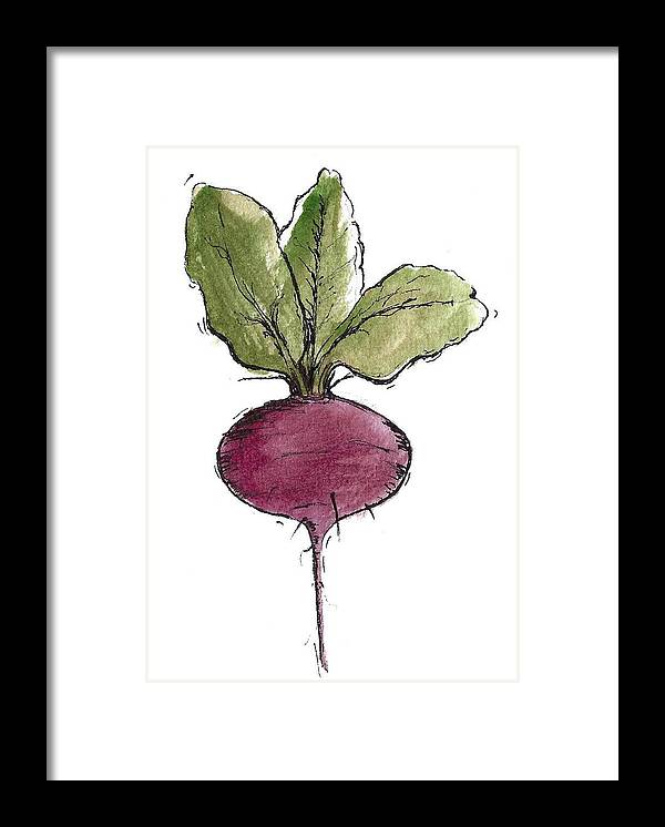 Beetroot Vegetable - Framed Print