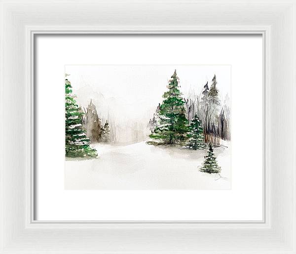 Snowscape 2 - Framed Print
