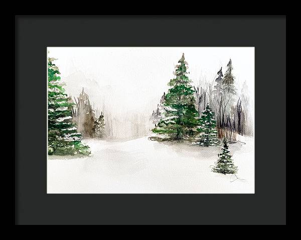 Snowscape 2 - Framed Print