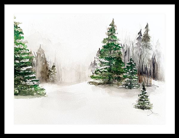 Snowscape 2 - Framed Print