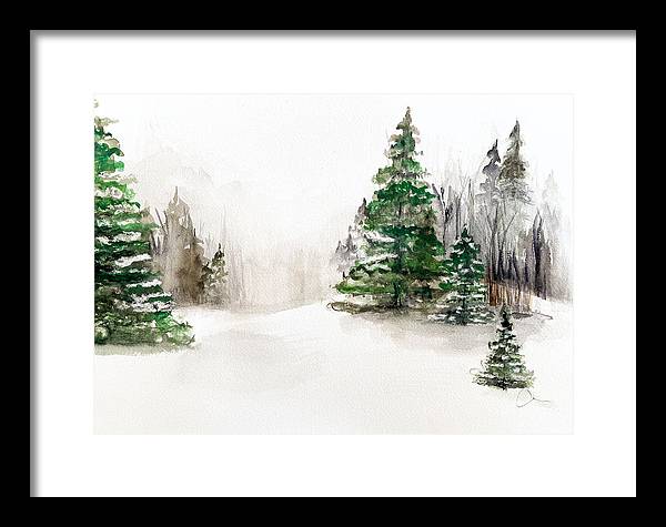 Snowscape 2 - Framed Print