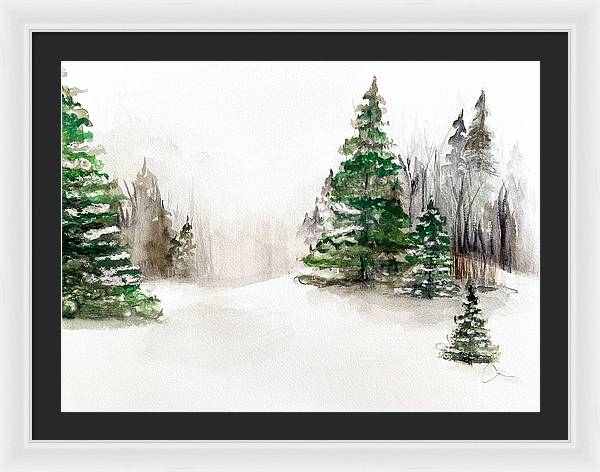 Snowscape 2 - Framed Print