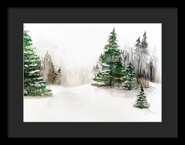 Snowscape 2 - Framed Print