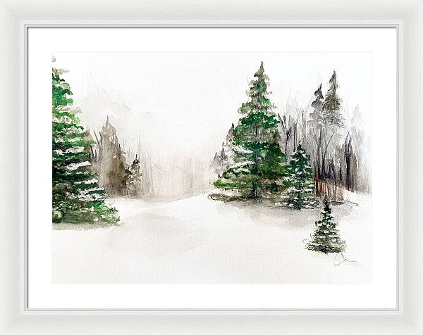 Snowscape 2 - Framed Print