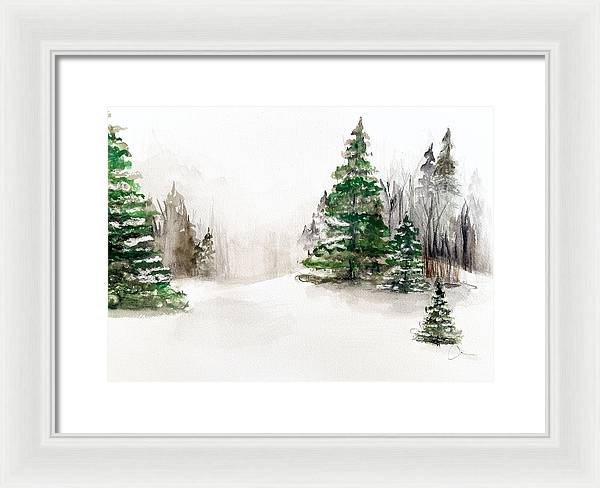 Snowscape 2 - Framed Print