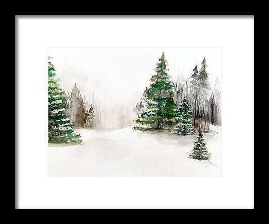 Snowscape 2 - Framed Print