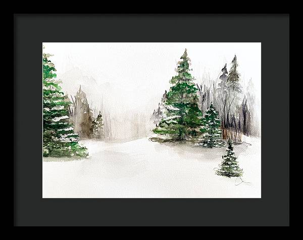 Snowscape 2 - Framed Print