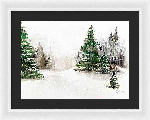 Snowscape 2 - Framed Print