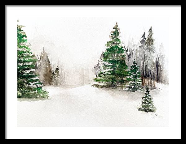 Snowscape 2 - Framed Print