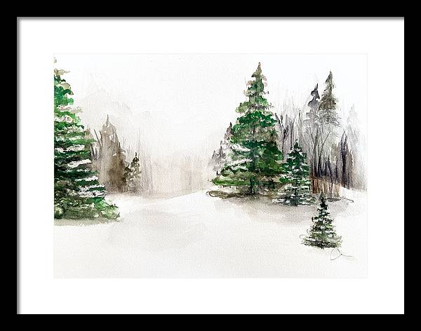 Snowscape 2 - Framed Print