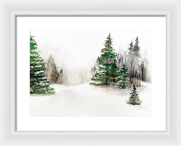 Snowscape 2 - Framed Print