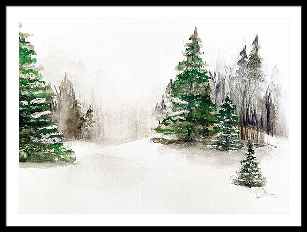 Snowscape 2 - Framed Print