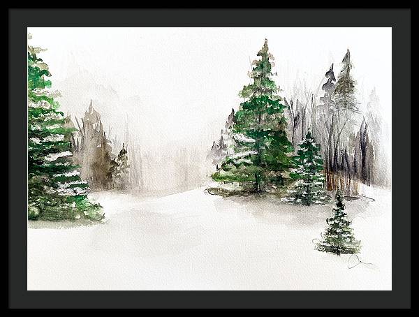 Snowscape 2 - Framed Print