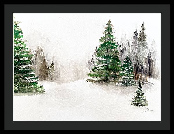 Snowscape 2 - Framed Print