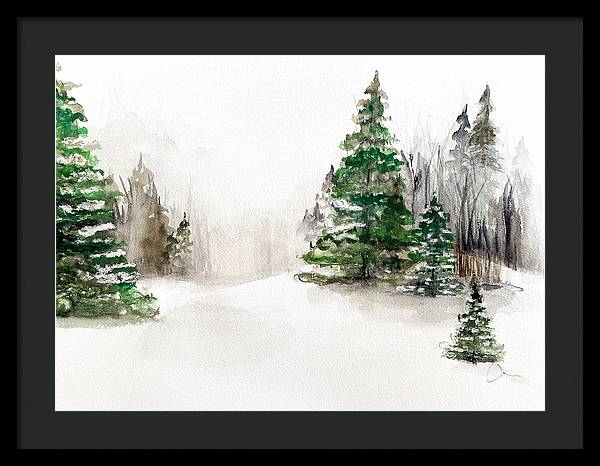 Snowscape 2 - Framed Print