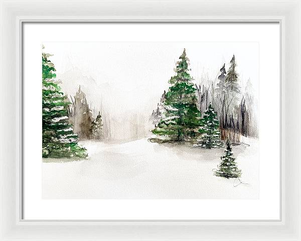 Snowscape 2 - Framed Print
