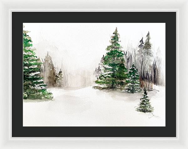 Snowscape 2 - Framed Print