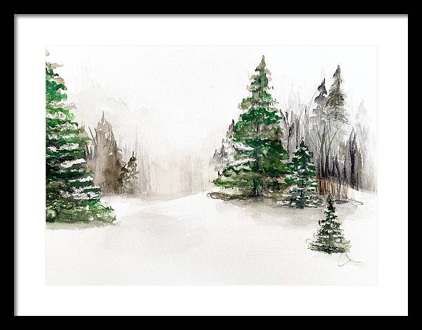 Snowscape 2 - Framed Print