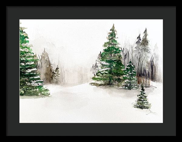 Snowscape 2 - Framed Print