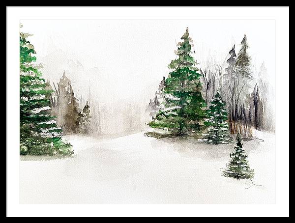 Snowscape 2 - Framed Print