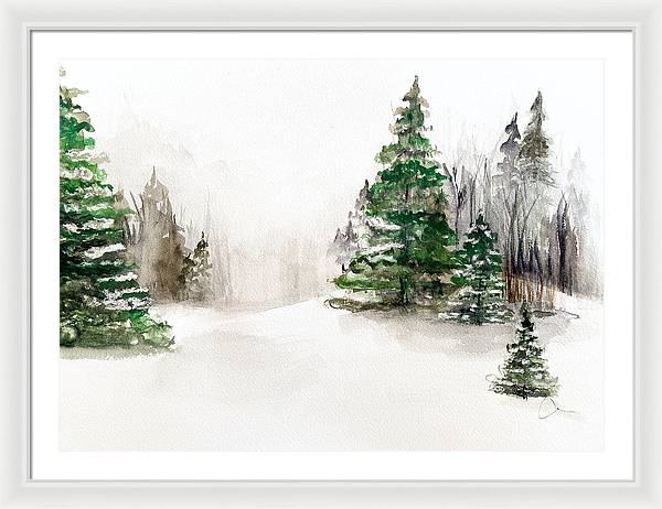 Snowscape 2 - Framed Print