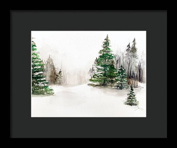 Snowscape 2 - Framed Print