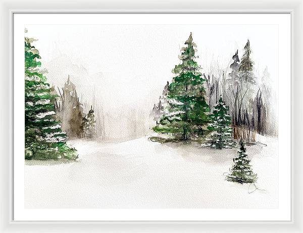 Snowscape 2 - Framed Print