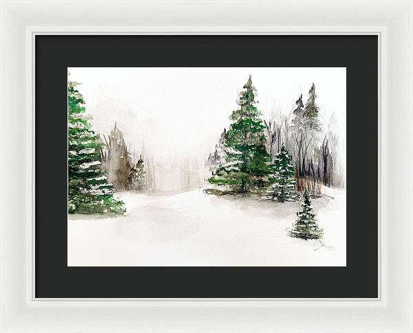 Snowscape 2 - Framed Print