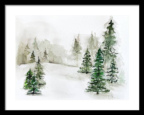 Snowscape 3 - Framed Print