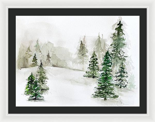 Snowscape 3 - Framed Print