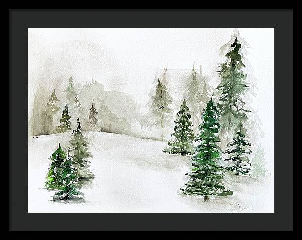 Snowscape 3 - Framed Print
