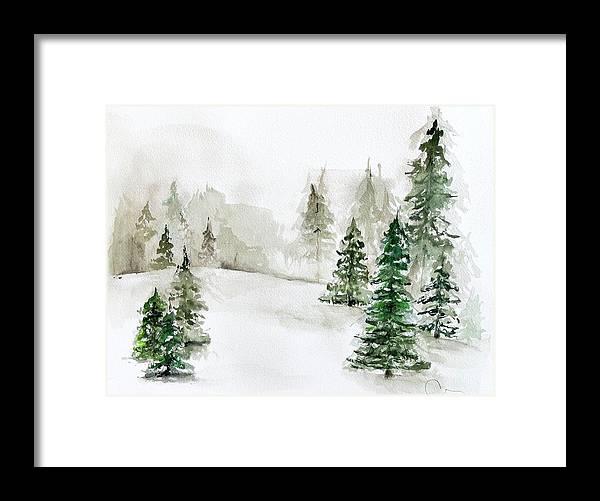 Snowscape 3 - Framed Print