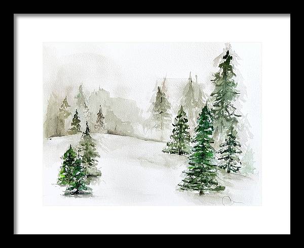Snowscape 3 - Framed Print