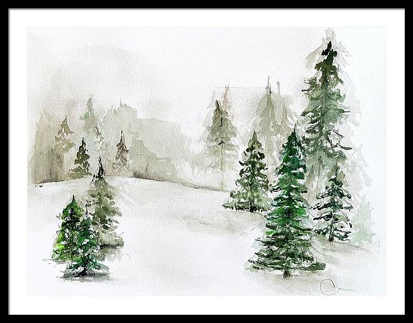 Snowscape 3 - Framed Print