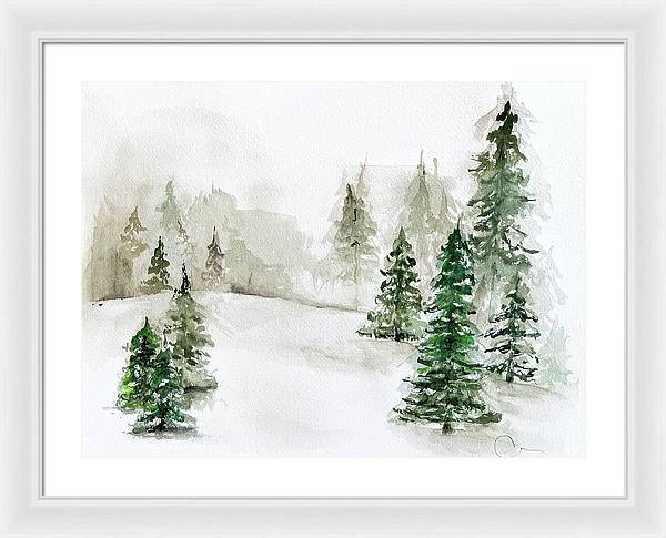 Snowscape 3 - Framed Print