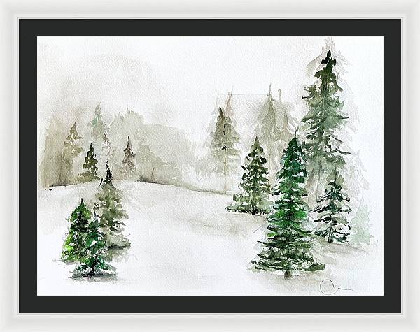 Snowscape 3 - Framed Print