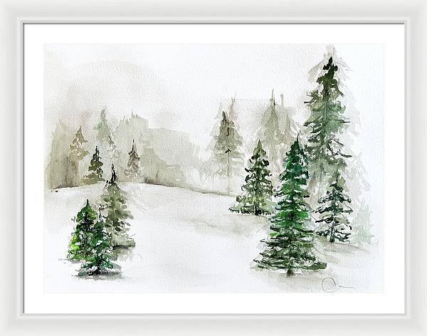 Snowscape 3 - Framed Print