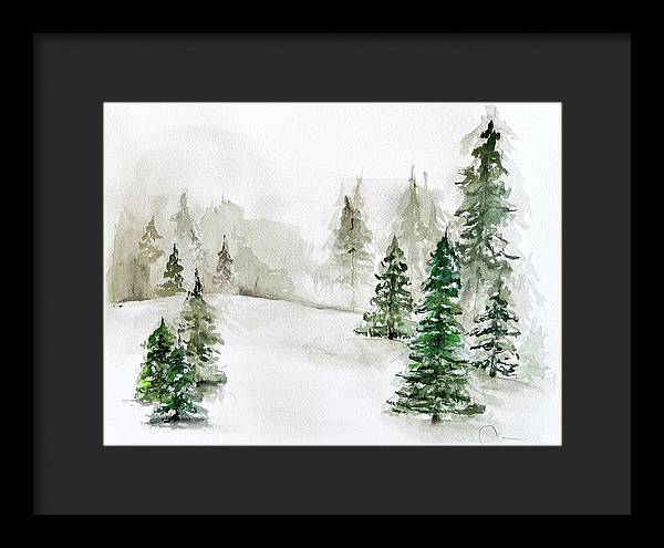 Snowscape 3 - Framed Print