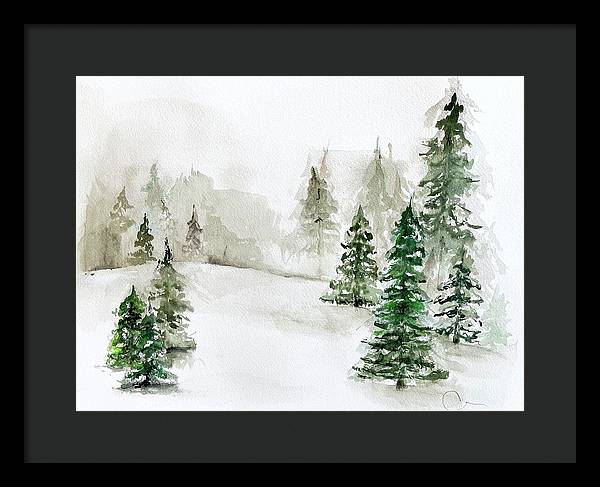 Snowscape 3 - Framed Print