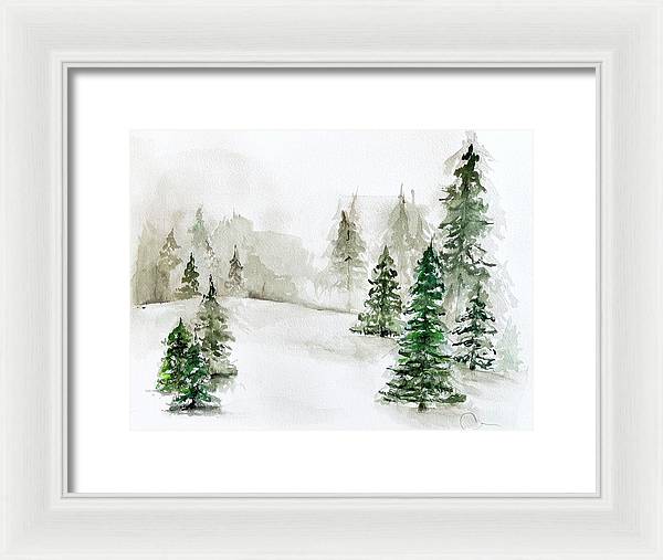Snowscape 3 - Framed Print