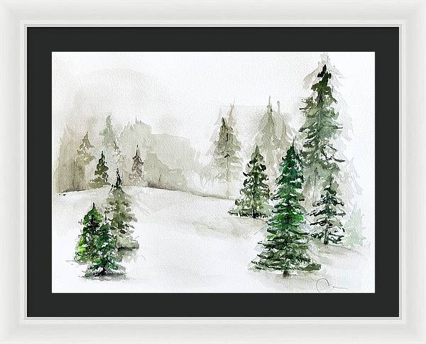 Snowscape 3 - Framed Print