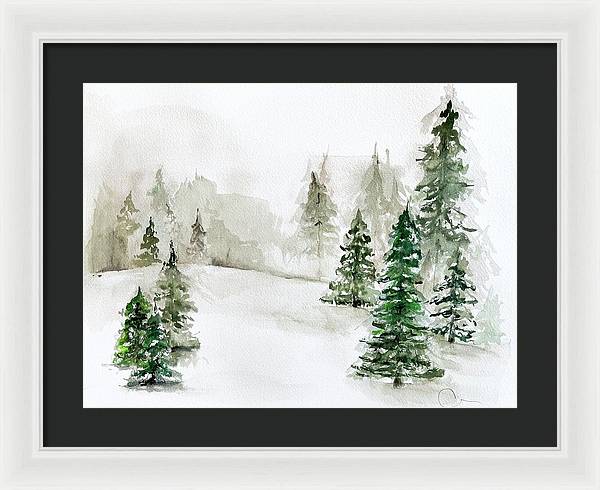 Snowscape 3 - Framed Print