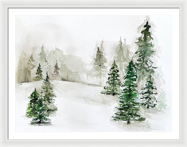 Snowscape 3 - Framed Print