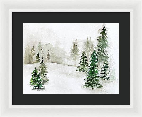 Snowscape 3 - Framed Print