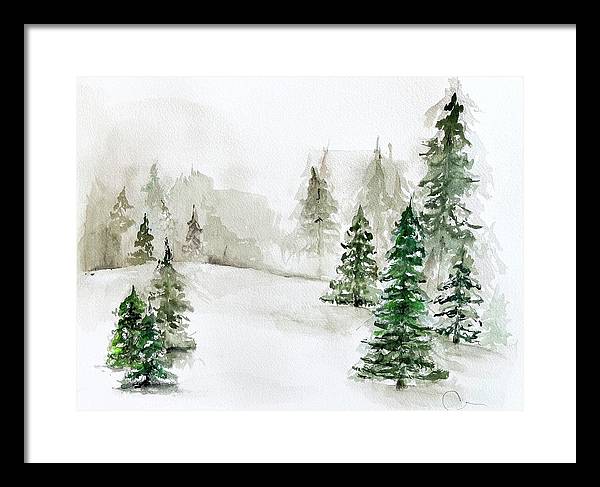 Snowscape 3 - Framed Print