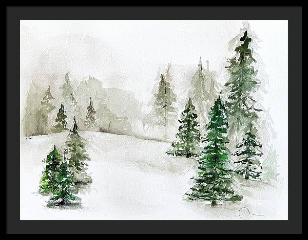 Snowscape 3 - Framed Print