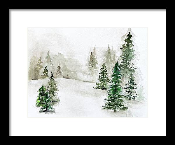 Snowscape 3 - Framed Print