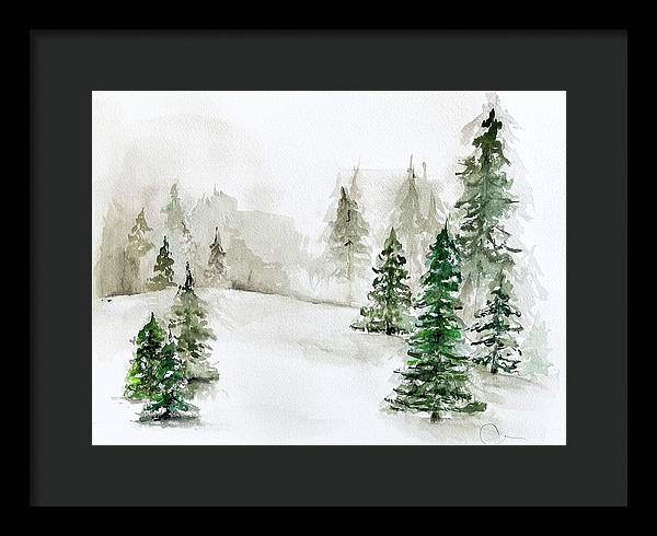 Snowscape 3 - Framed Print