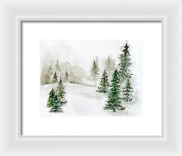 Snowscape 3 - Framed Print