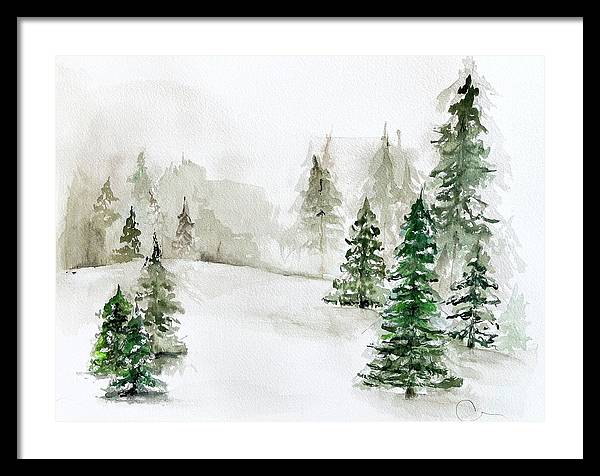 Snowscape 3 - Framed Print